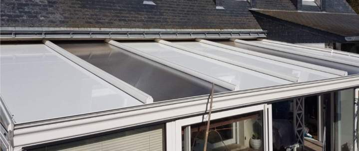 Etat toit véranda après notre intervention Quimperlé