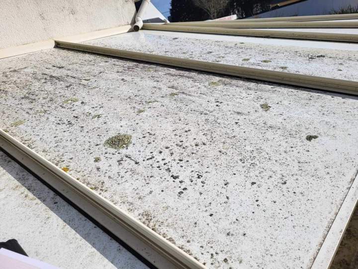 Toit usé véranda Quimperlé