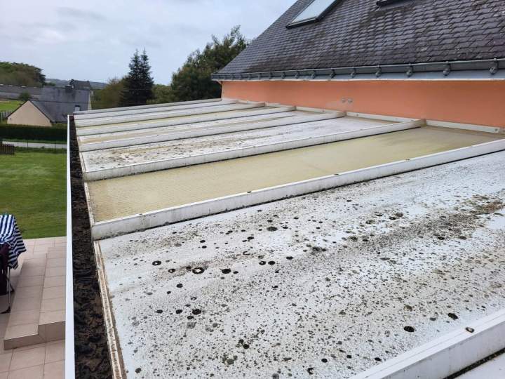 Toiture véranda à rénover Quimperlé