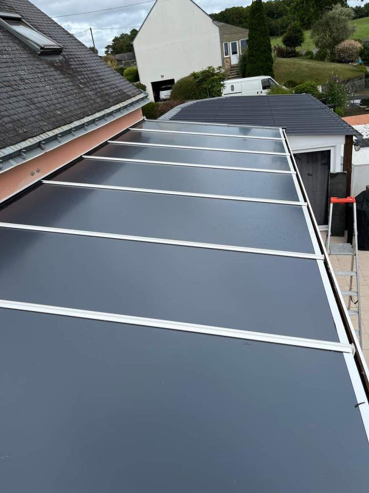 Toiture véranda rénovée Quimperlé