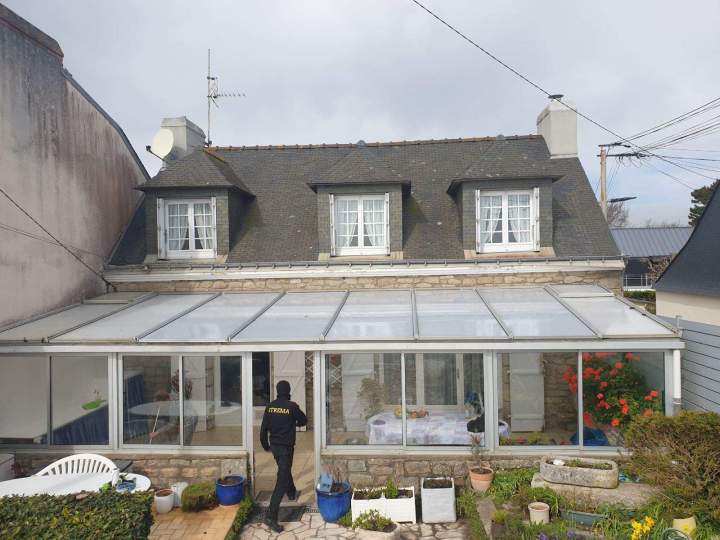 Vue après rénovation véranda Quimperlé